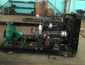 50KW diesel engine water pump unit Weichai series R4105AP diesel engine IS125-100-400B water pump